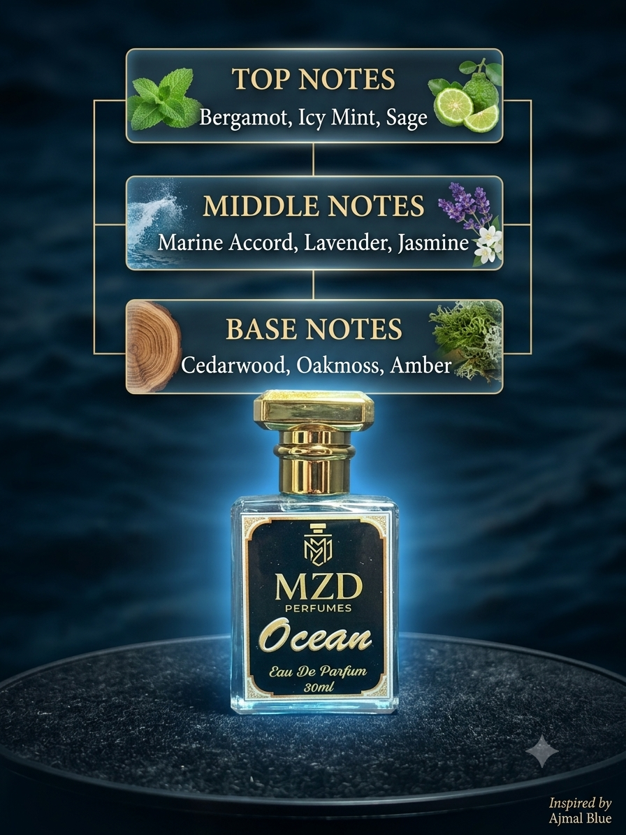 "Ocean" Eau De Parfum -by MZD Perfumes