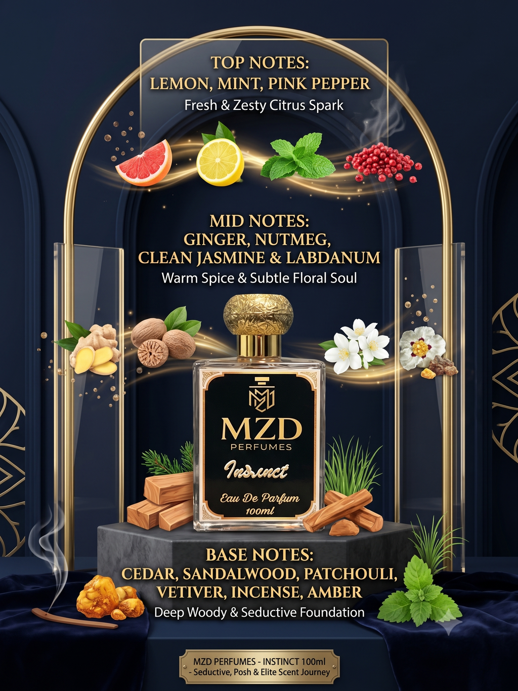 "Instinct" Eau De Parfum -by MZD Perfumes