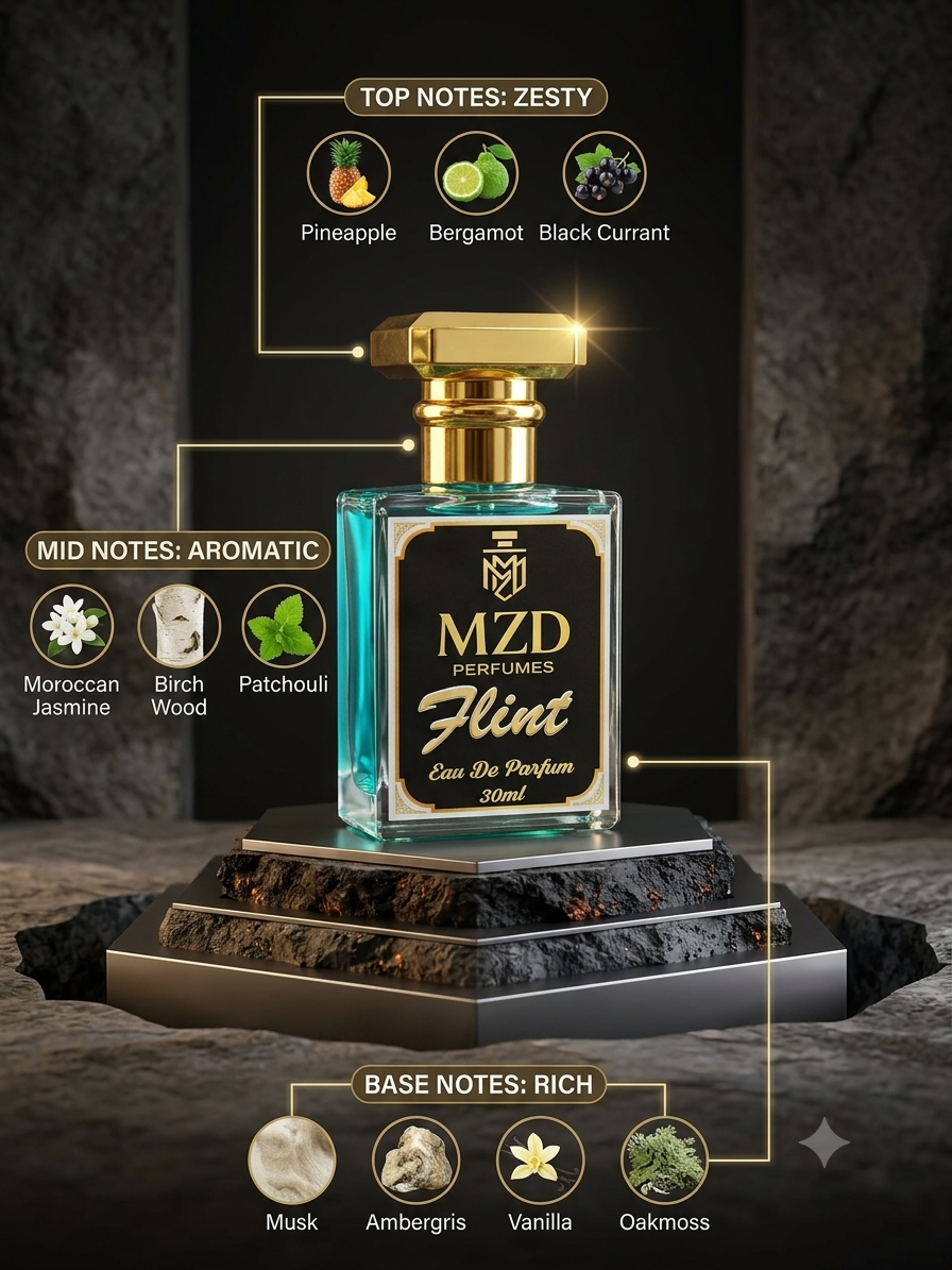 "Flint" Eau De Parfum -by MZD Perfumes