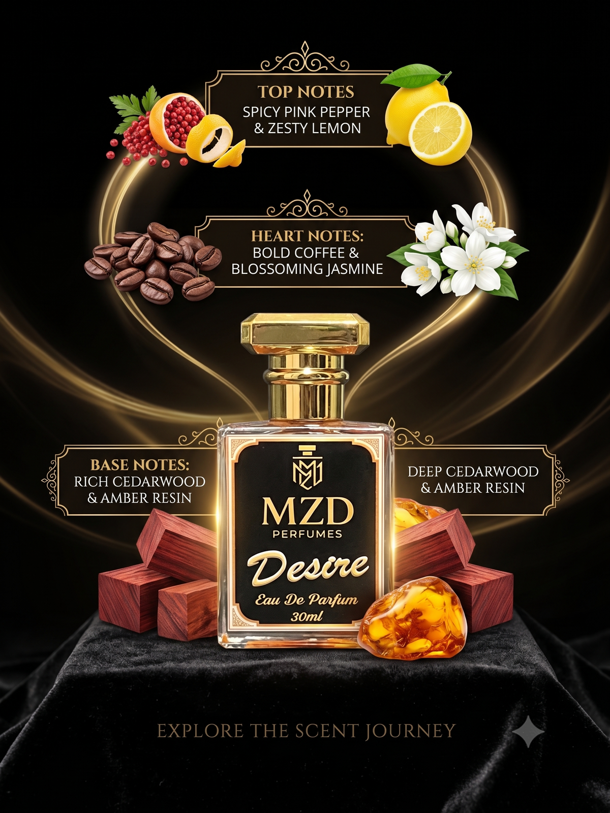 "Desire" Eau De Parfum -by MZD Perfumes