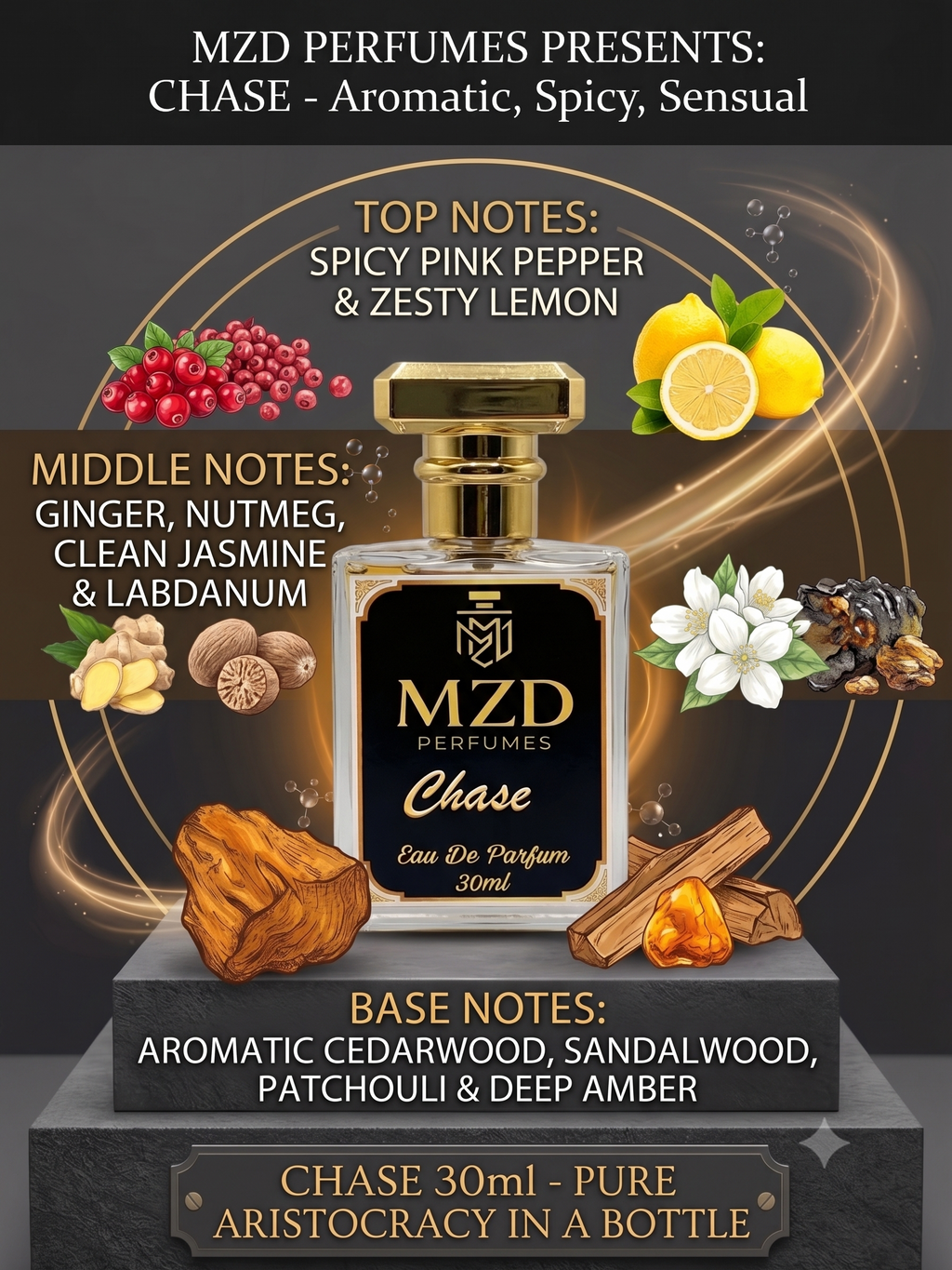 "Chase" Eau De Parfum -by MZD Perfumes