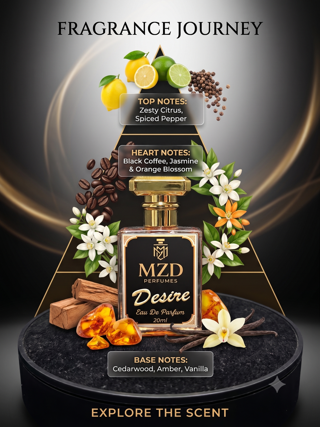 "Desire" Eau De Parfum -by MZD Perfumes