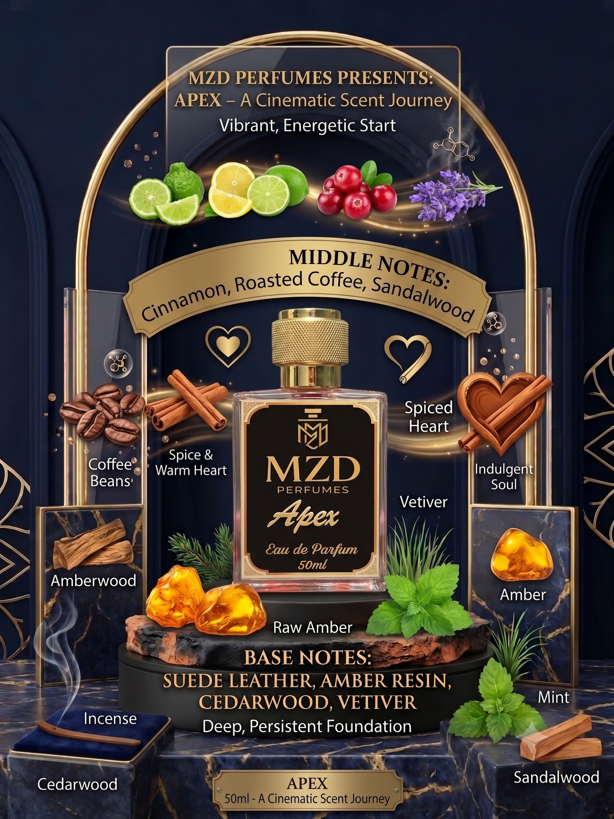 "Apex" Eau De Parfum -by MZD Perfumes