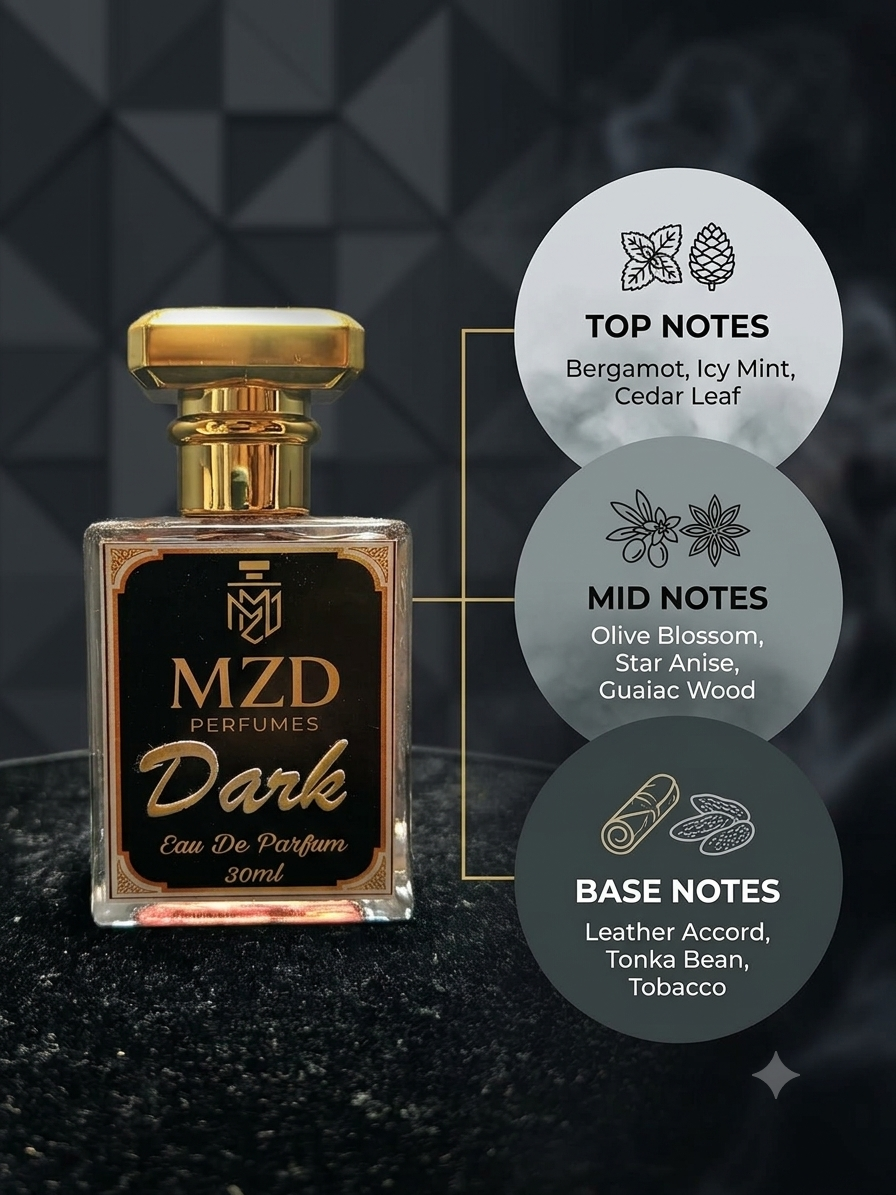 "Dark" Eau De Parfum -by MZD Perfumes