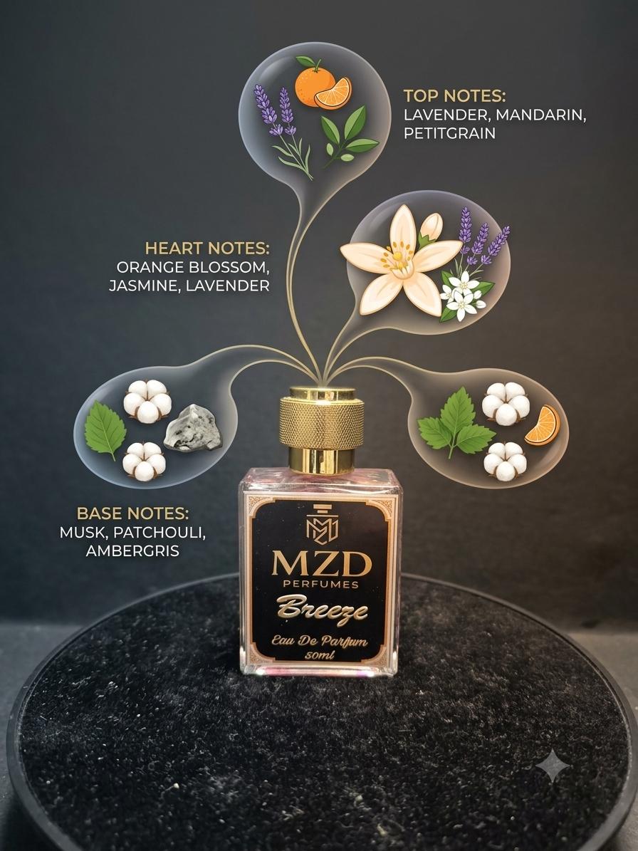 "Breeze" Eau De Parfum -by MZD Perfumes