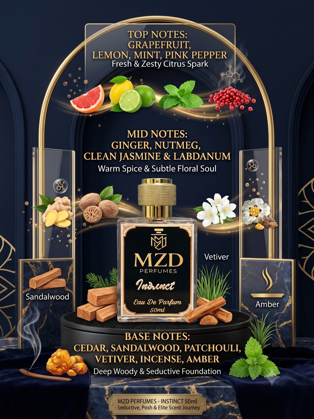 "Instinct" Eau De Parfum -by MZD Perfumes