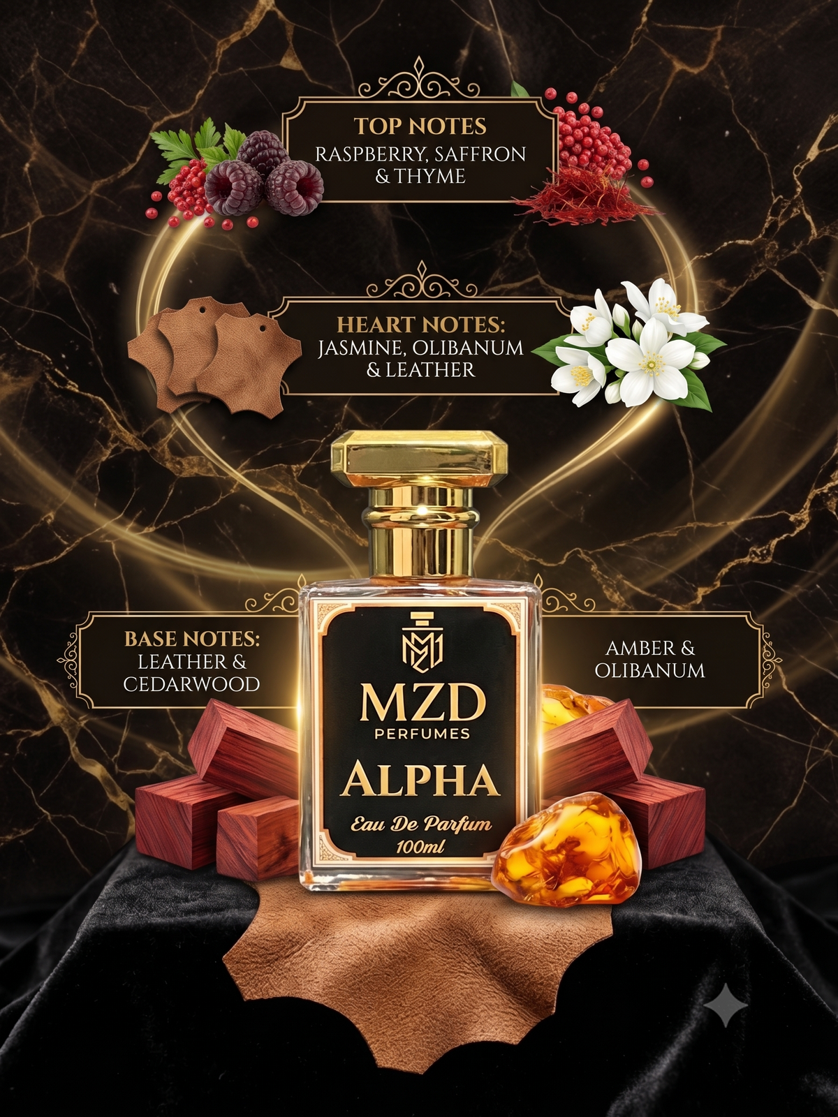 "Alpha" Eau De Parfum -by MZD Perfumes