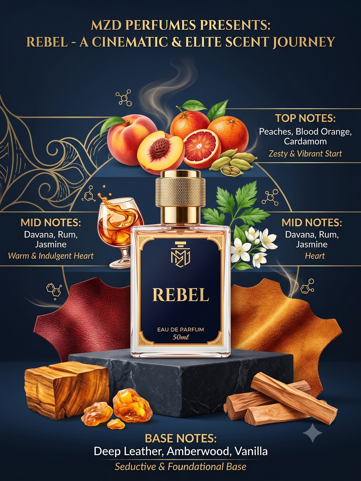 "Rebel" Eau De Parfum -by MZD Perfumes