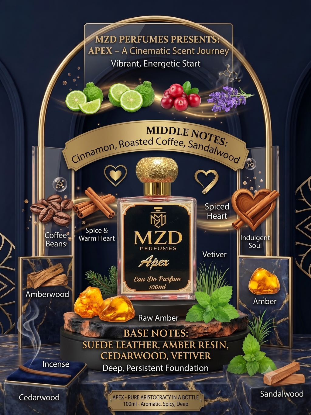 "Apex" Eau De Parfum -by MZD Perfumes