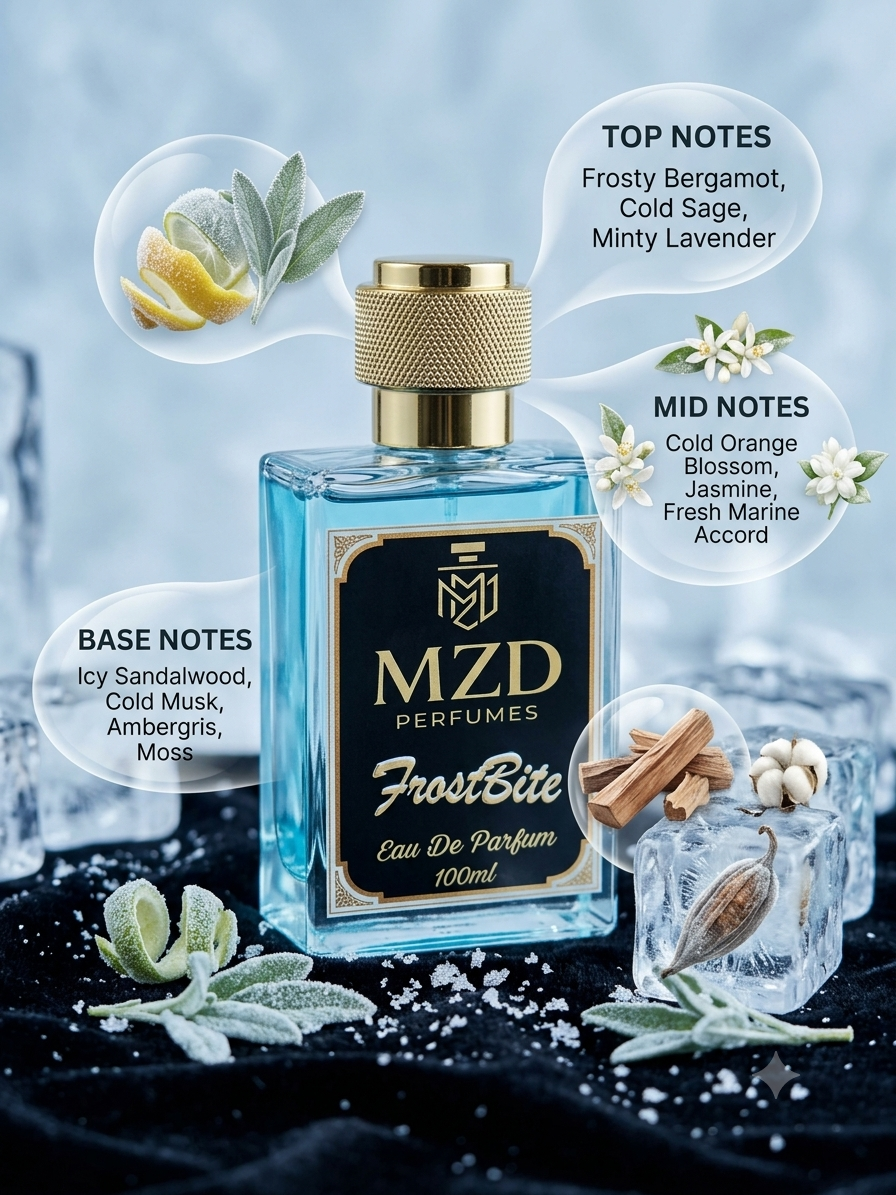 "FrostBite" Eau De Parfum -by MZD Perfumes