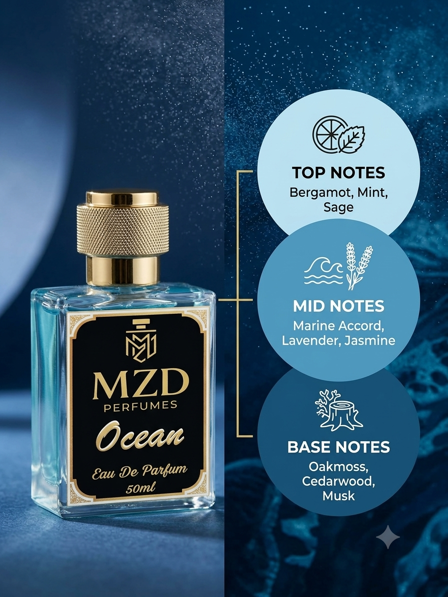 "Ocean" Eau De Parfum -by MZD Perfumes