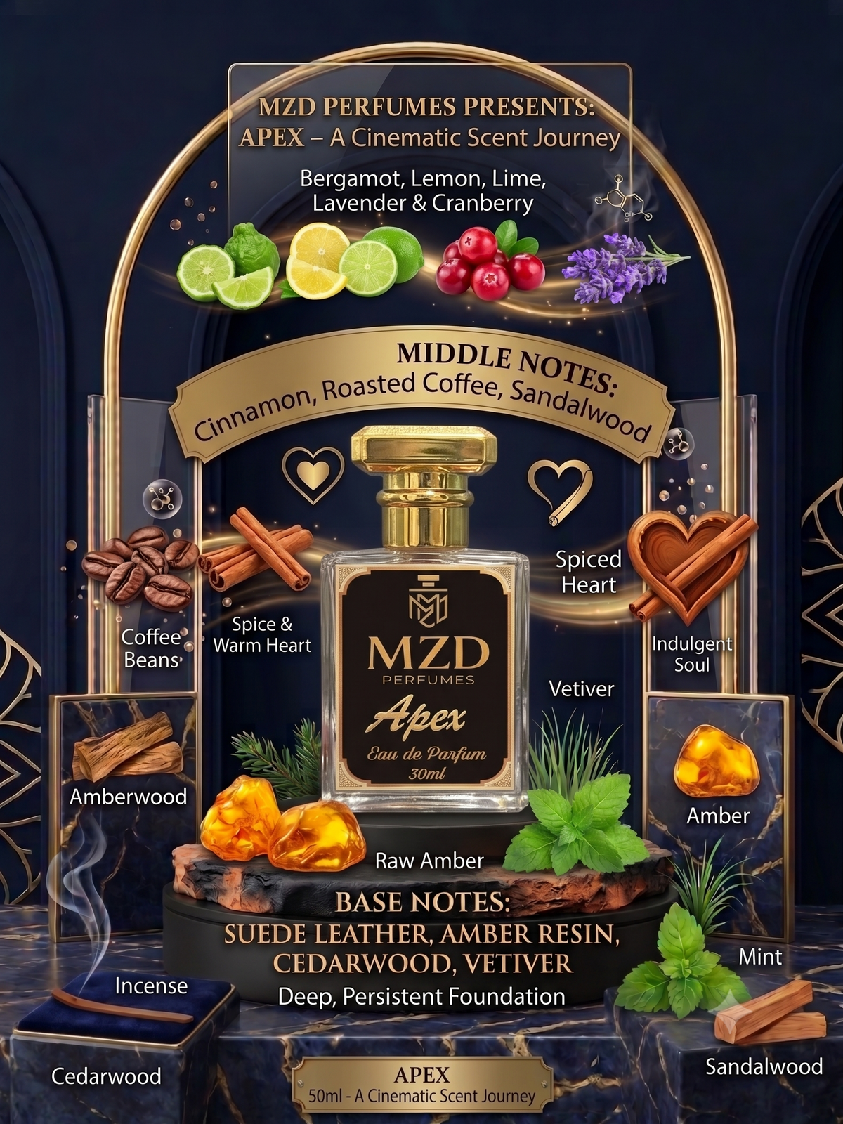 "Apex" Eau De Parfum -by MZD Perfumes