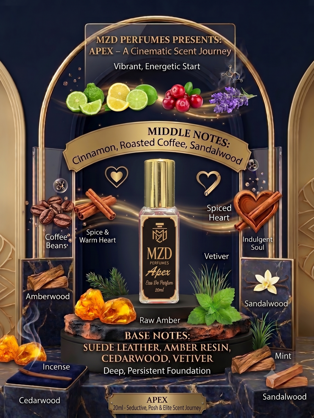 "Apex" Eau De Parfum -by MZD Perfumes